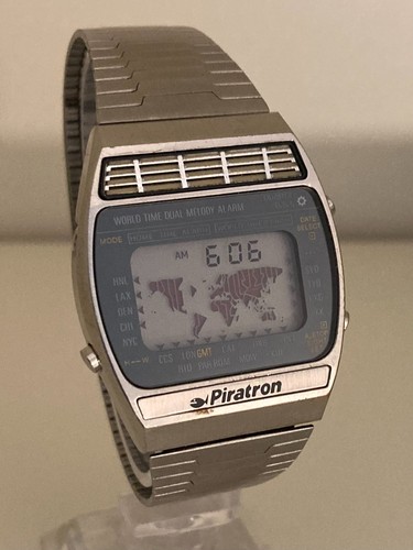 Piratron lcd world time - world,