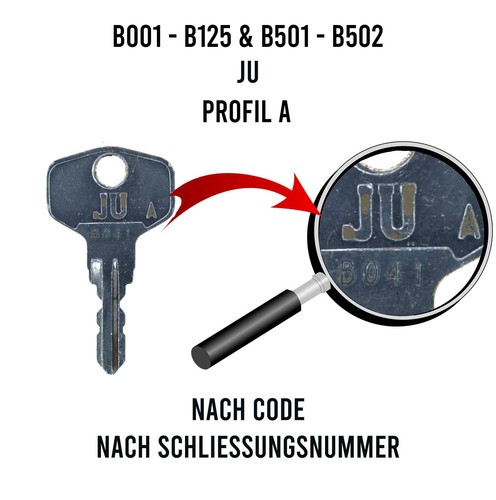 Schlüssel b001 b125 - schlüssel, b001-b125